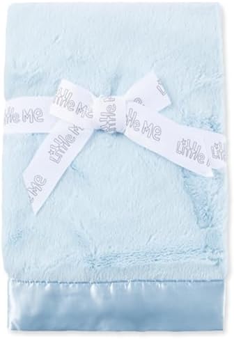 Little Me Plush Stroller Blanket for Baby 30 x 27 Inches