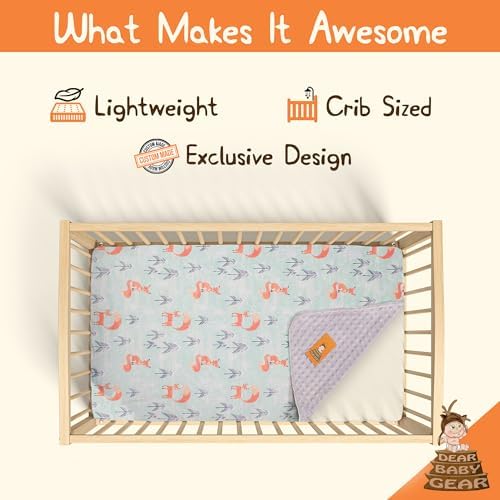 Dear Baby Gear Crib Blanket - Soft Cozy for Newborns
