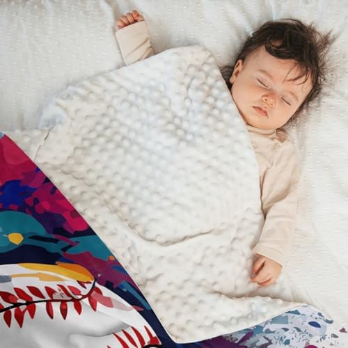 GRESATEK Custom Name Double Layer Baby Blanket