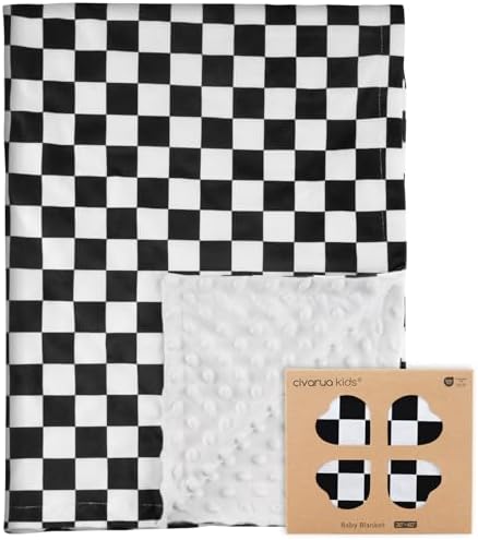 CIVARUA KIDS Checkered Baby Blanket for Boys