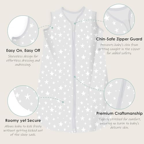 Cute Castle Baby Sleep Sack 6-12 Months 3 Pack