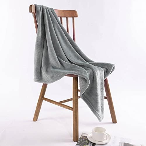 NANPIPER Grey Fuzzy Baby Blanket - 30x40 Inches