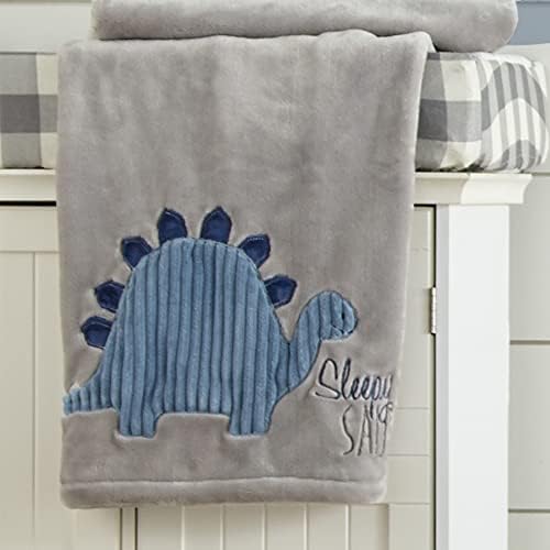 Levtex Baby Kipton Plush Blanket - Dinosaur Applique
