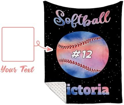 GRESATEK Custom Name Baby Double Layer Blanket - Personalized for Boys Girls Kids