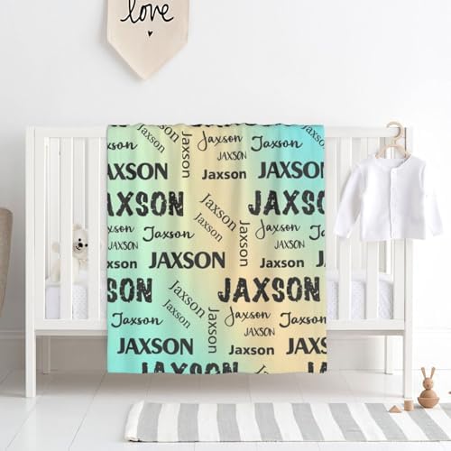 Personalized Baby Blanket With Name for Boy Girl