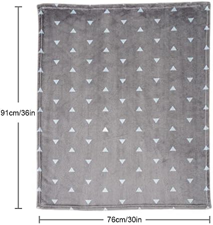 Bunnikins Clover 30x36 Flannel Baby Blanket