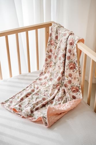 Little Jump Baby Blanket - Soft Plush Minky with Dotted Backing