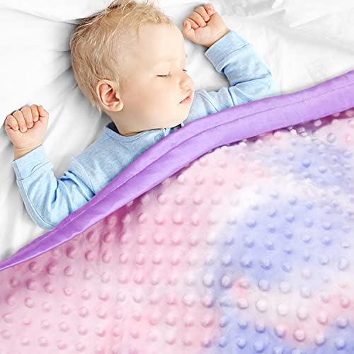 BEILIMU Silky Satin Baby Blanket with Tie Dye Design