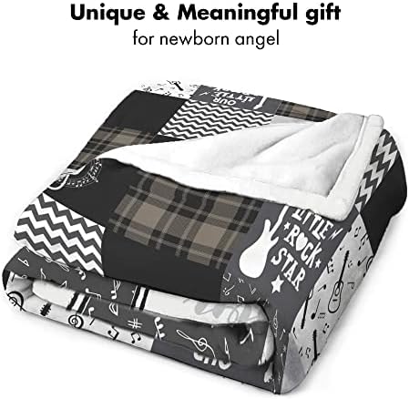 Personalized Baby Name Music Blanket with Custom Design