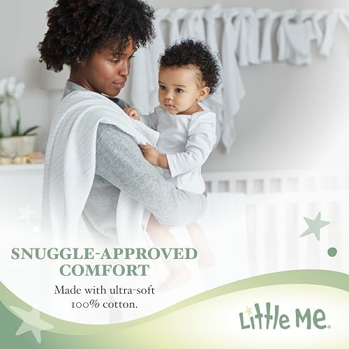 Little Me Plush Stroller Blanket for Baby 30 x 27 Inches