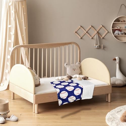 Baseball Baby Blanket Soft Fleece Double Layer 265x40 Inches