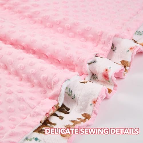 DCOOLGO Highland Cow Lovey Baby Blanket