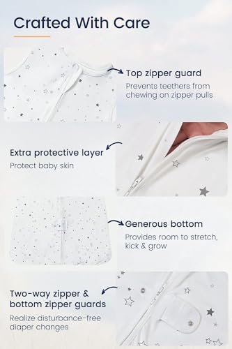 TotAha Toddler Sleep Sack 2T-3T-4T with 2-Way Zippers