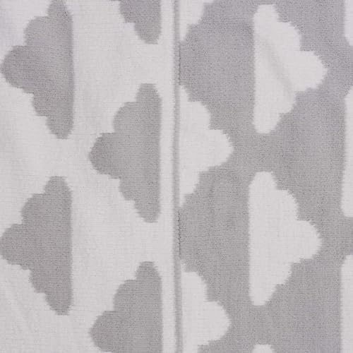 LITTLE CELEBRITY Chenille Baby Blanket 40x30 Inches Grey Clouds 1
