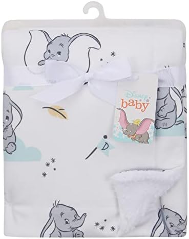 Lambs Ivy Dumbo Baby Blanket - White Elephant