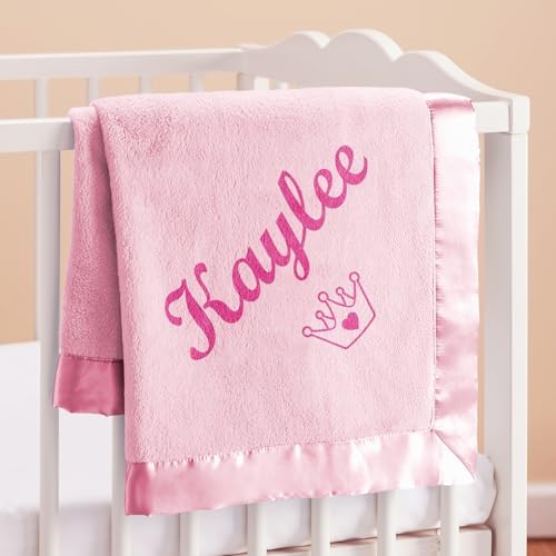 Yofair Personalized Baby Blanket with Name Customized Blanket for Newborn