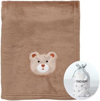 CREVENT 30X40 Fluffy Bear Baby Blanket
