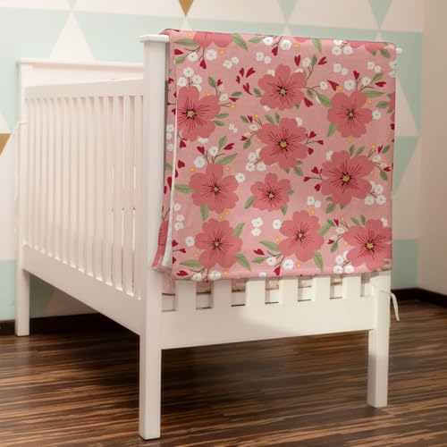 KASTLEE Love Blooms Baby Blanket for Girl Boy 1