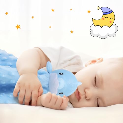 Pro Goleem Dolphin Lovey 16 Inch Soft Security Blanket for Babies