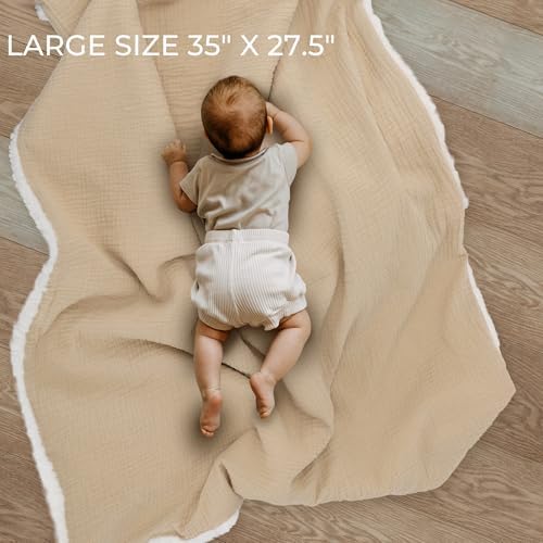 ZICOTO Soft Muslin Cotton Baby Blanket