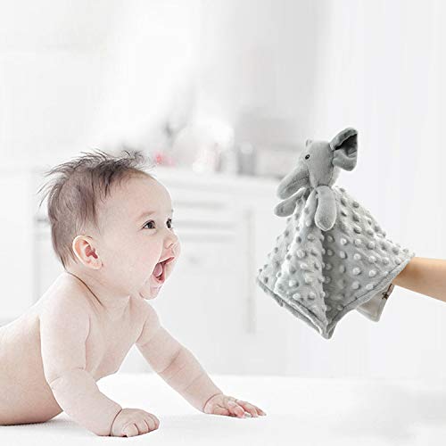 BORITAR 14 Inch Elephant Baby Security Blanket