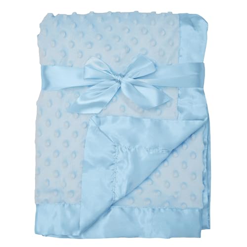 American Baby Company Heavenly Soft Chenille Receiving Blanket Blue 30 x 40