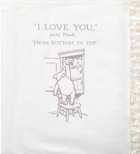 DEMDACO Pooh Classic Yellow Bear 30x40 Inch Blanket