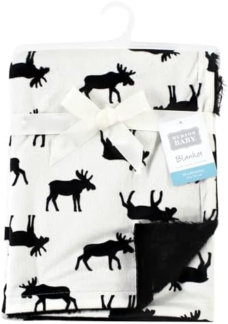Hudson Baby Unisex Plush Blanket - Moose