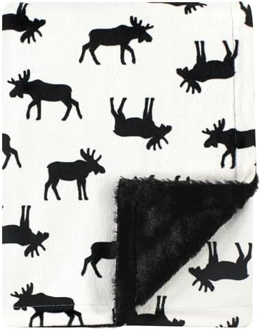 Hudson Baby Unisex Plush Blanket - Moose