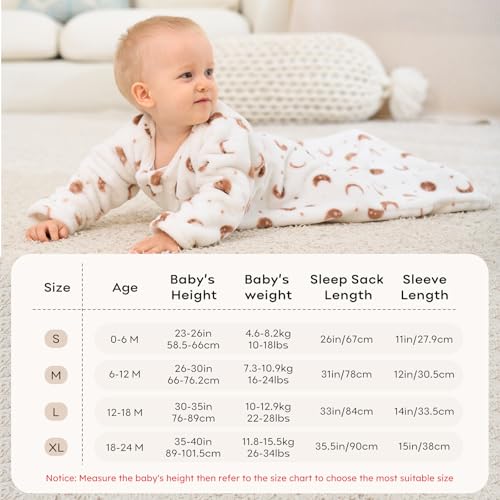 Unnivoll Fleece Sleep Sack for 12-18 Months Toddler