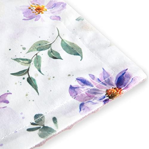 BORITAR Double Layer Minky Blanket with Dotted Backing for Girls 30x40 Inch