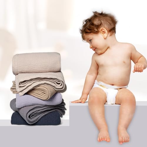 Lulu Moon Muslin Blanket 47x47 Inches Purple 1