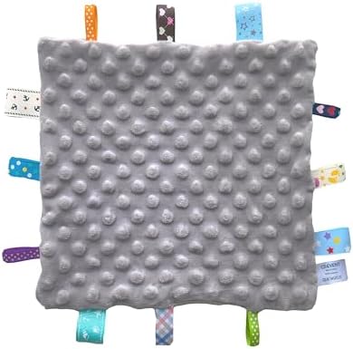 CREVENT Baby Welcome Gift Set with Blankets and Storage Basket Grey