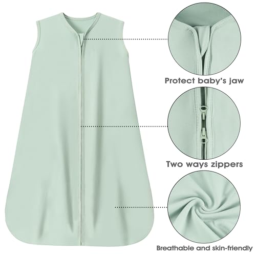 GUNTAIL Baby Sleep Sack 18-24 Months 2-Way Zipper 100 Rayon Cotton