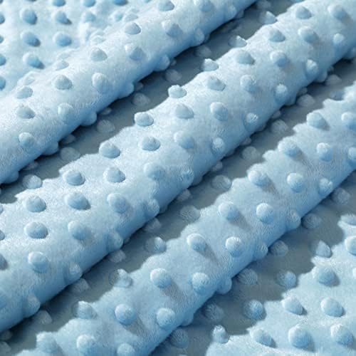 CREVENT Cozy Soft Sherpa Baby Blanket 30x40 Blue Dot