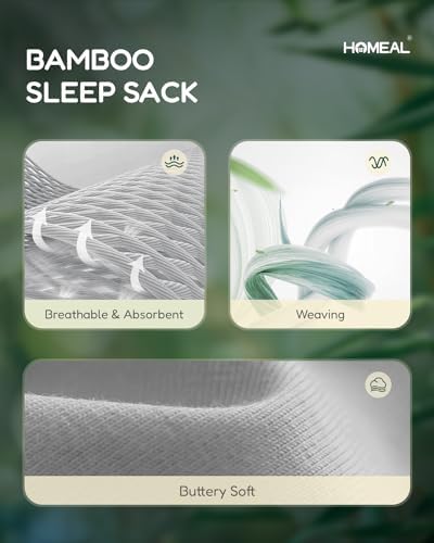 HOMEAL Toddler Sleep Sack with Feet 12M-7T