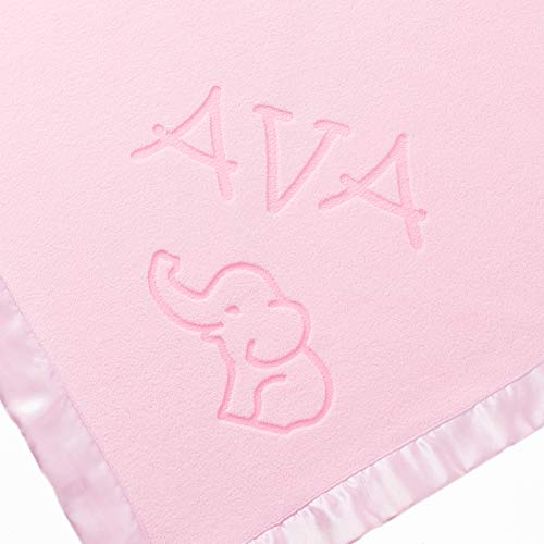 Custom Catch Personalized Baby Blanket - Elephant