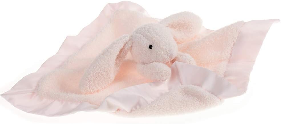 Apricot Lamb Pink Bunny Security Blanket Baby Lovey