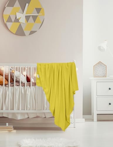ZURLEFY Stretchy Baby Swaddle Blanket with Headband and Hat Set
