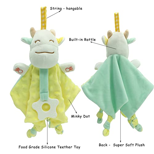 Upalupa Loveys Cow Security Blanket - Yellow