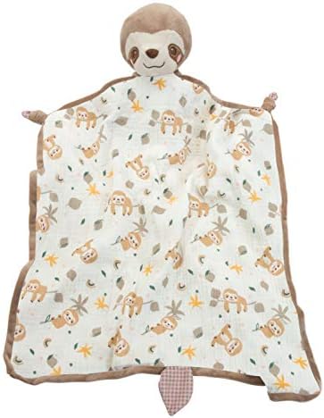 Douglas Stanley Sloth Lovey Blanket 24 Square
