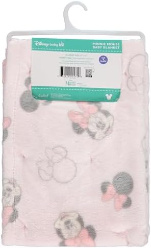 Disney Mickey and Minnie 2-Ply Baby Blanket - Soft Mink Front Textured Back