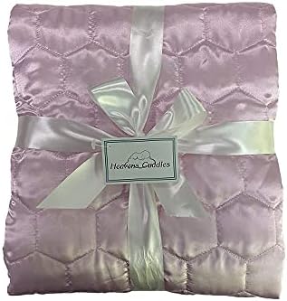 Heavens Cuddles Quilted Satin Baby Blanket Pink