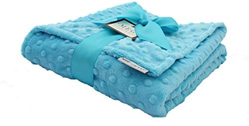 MEG Original Turquoise Minky Dot Baby Blanket