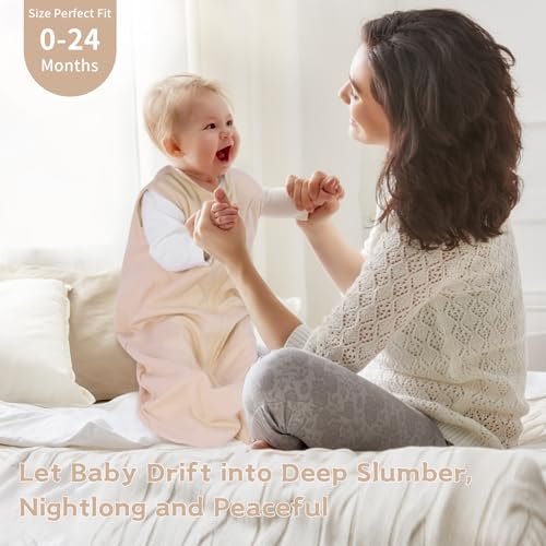 Wrrernsin 0-6 Months Sleep Sack 3 Pack 2-Way Zipper Cotton
