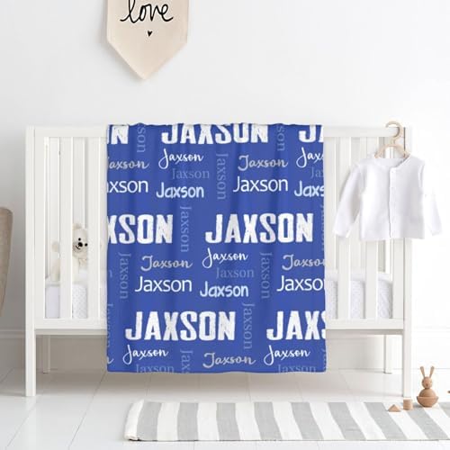 Personalized Baby Blanket with Name - Custom Monogrammed Design