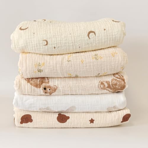 Gunnaicat 40x40 Baby Blanket Double Layer with Dotted Backing
