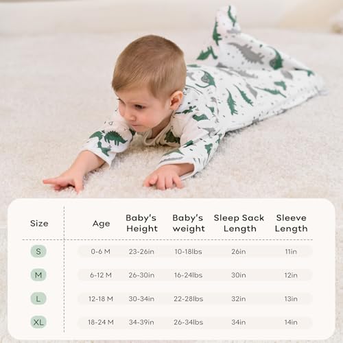 Unnivoll Baby Sleep Sack 6-12 Months 2 Pack 05 Tog