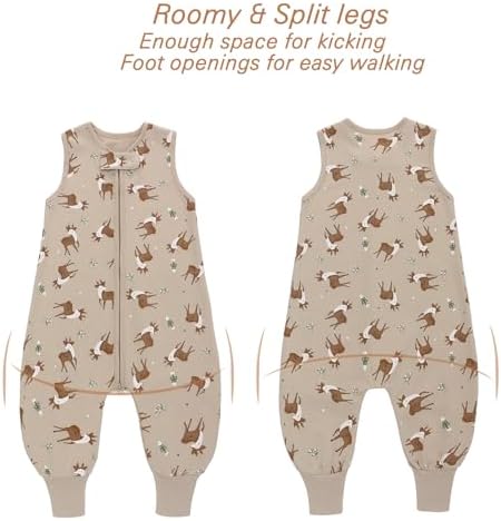 Miracle Baby Sleeping Sack with Feet 05 TOG Cotton Wearable Blanket
