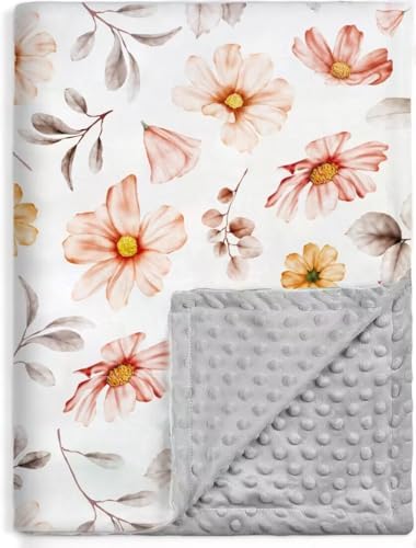 BORITAR Baby Blanket Soft Plush Mink Fabric for Girls